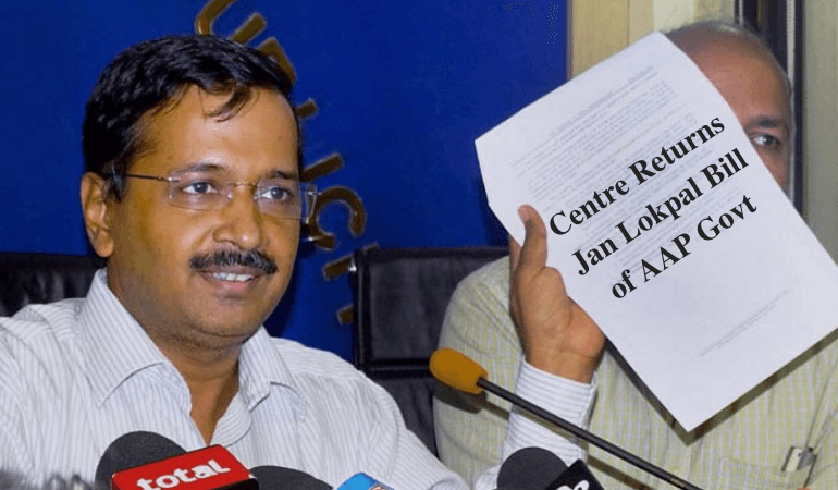 Why Centre Returns Jan Lokpal Bill of AAP Govt