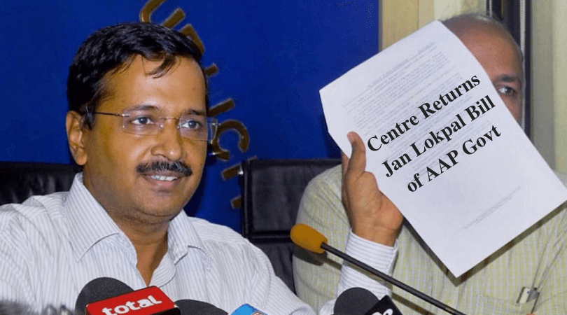 Why Centre Returns Jan Lokpal Bill of AAP Govt