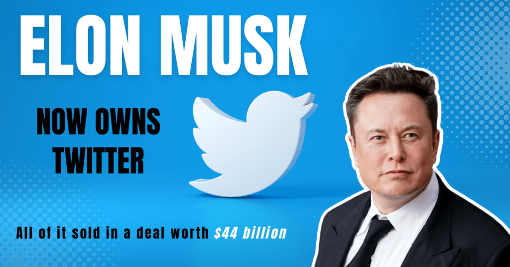 Elon Musk now owns Twitter