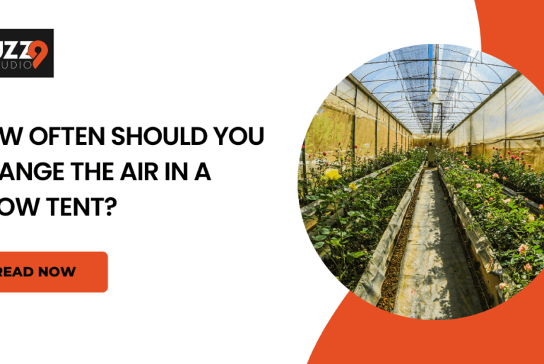 How often should you change the air in a grow tent?